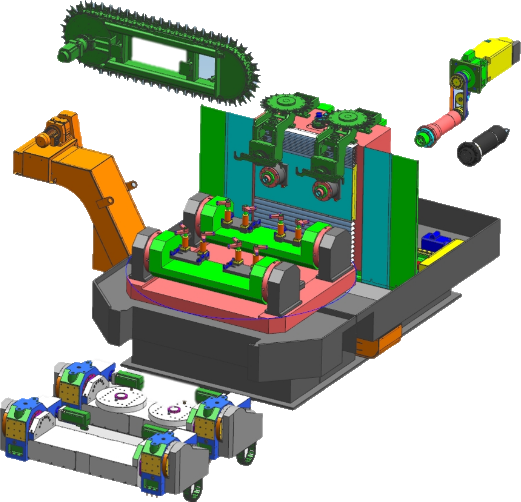 3D-Rendering einer unserer Bearbeitungszentren
